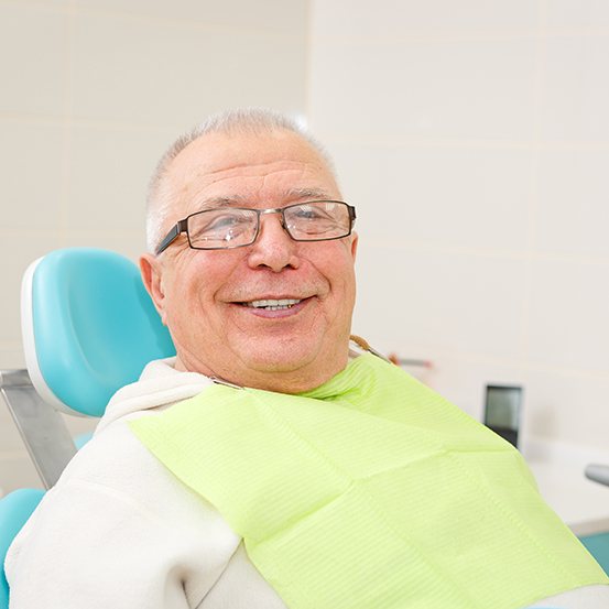 Illustration of implant dentures in Columbus, OH for lower arch
